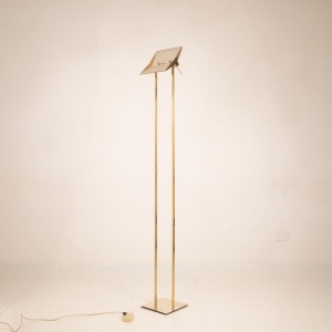 "Concord" floor lamp in solid brass by Marco Zotta