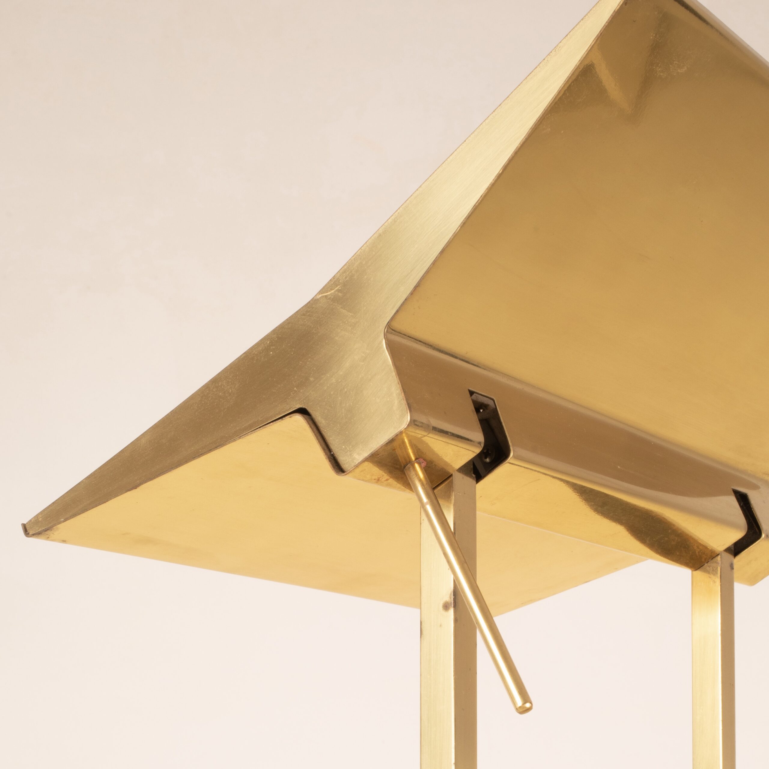 "Concord" floor lamp in solid brass by Marco Zotta