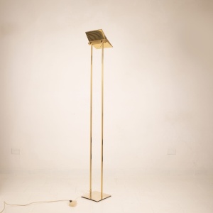 "Concord" floor lamp in solid brass by Marco Zotta
