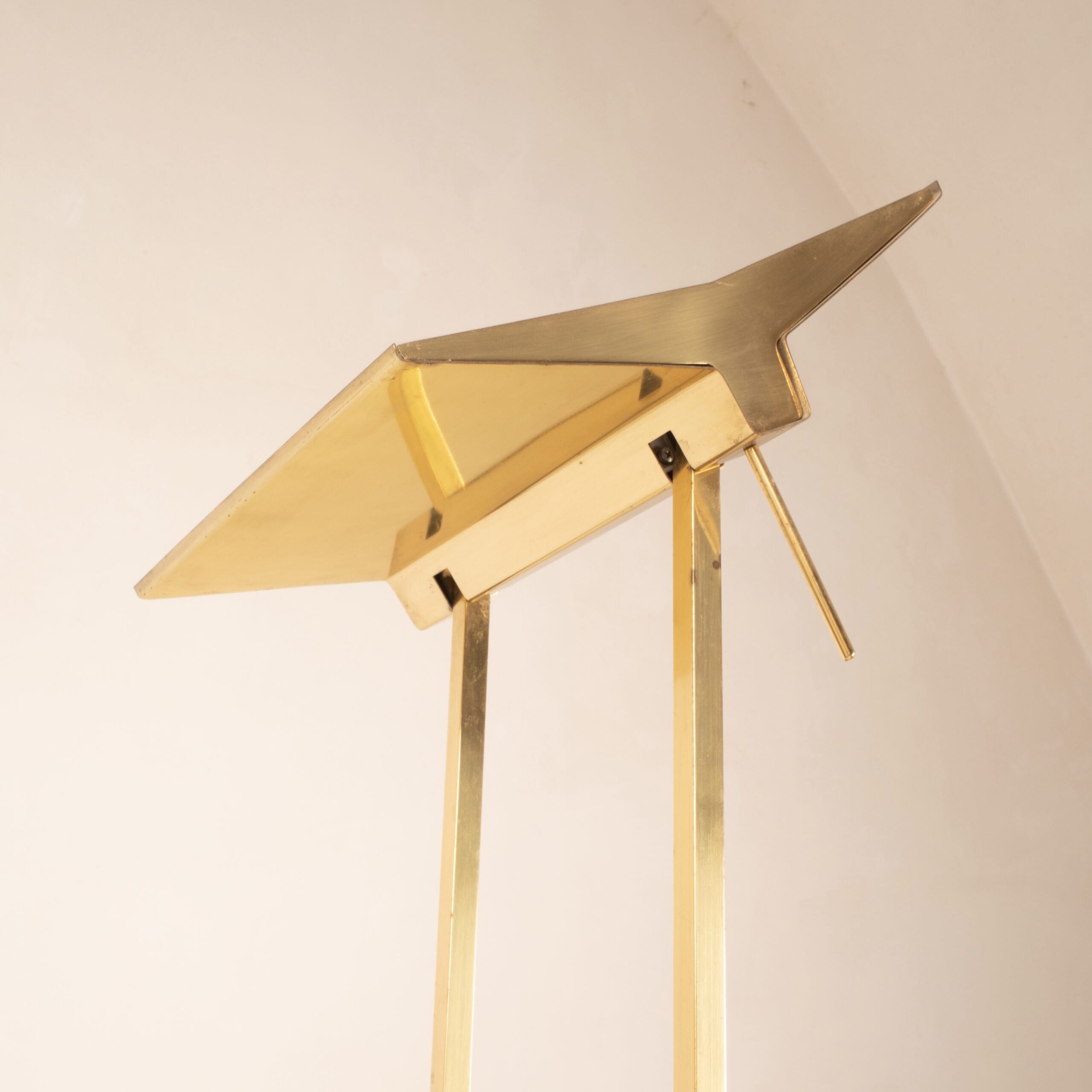 "Concord" floor lamp in solid brass by Marco Zotta