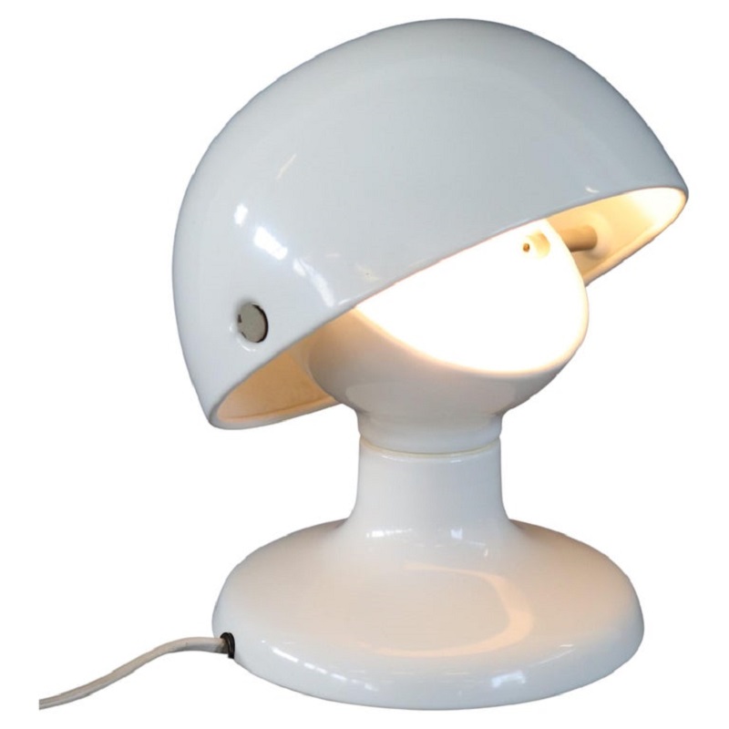 White Metal Table Lamp by Tobia and Afra Scarpa for Flos, 1960s