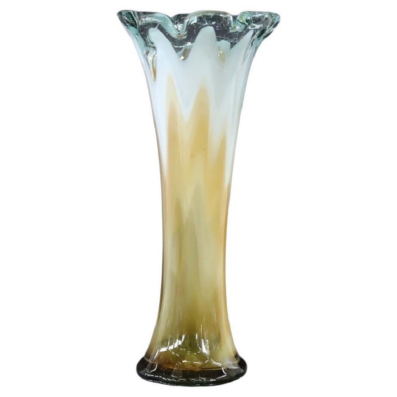 Vintage Italian Tall Vase in Murano Art Glass, 1960s