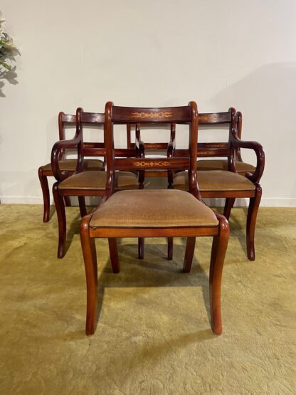 Six Regency Style Dining Chairs