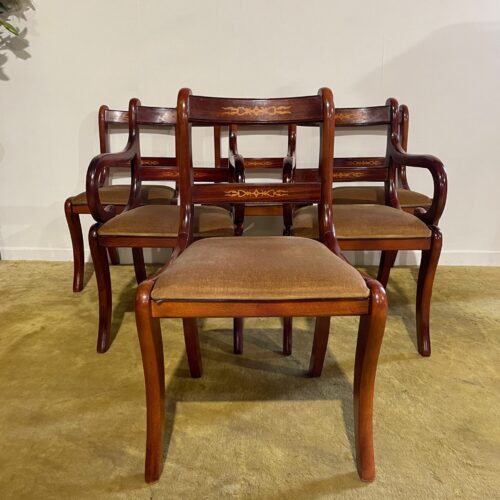 Six Regency Style Dining Chairs