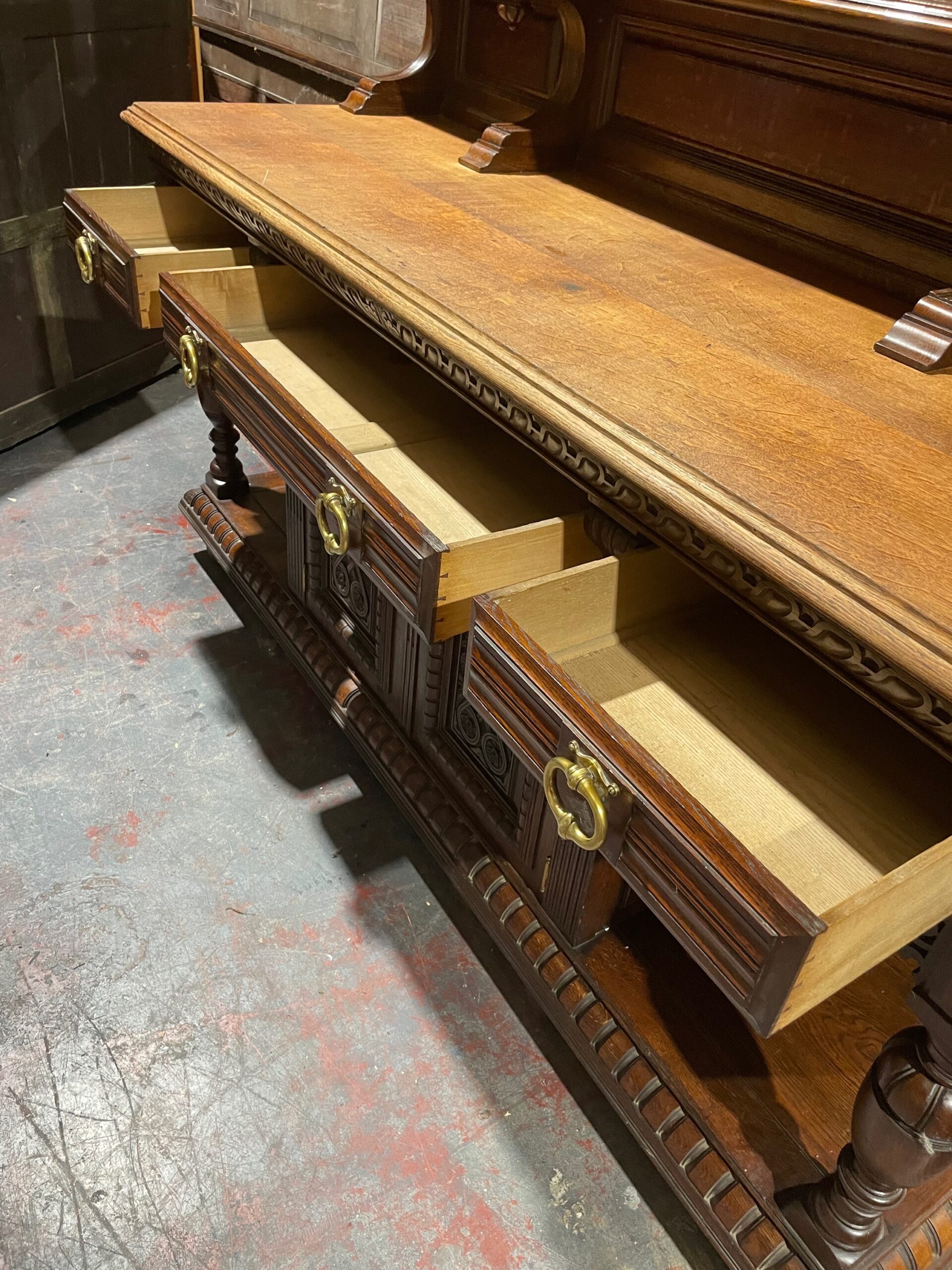 19th Century oak buffet sideboard