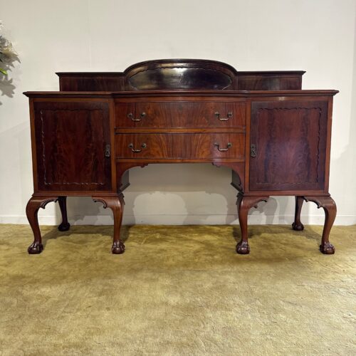 Edwardian Mahogany Gallery Back Bow Front Sideboard