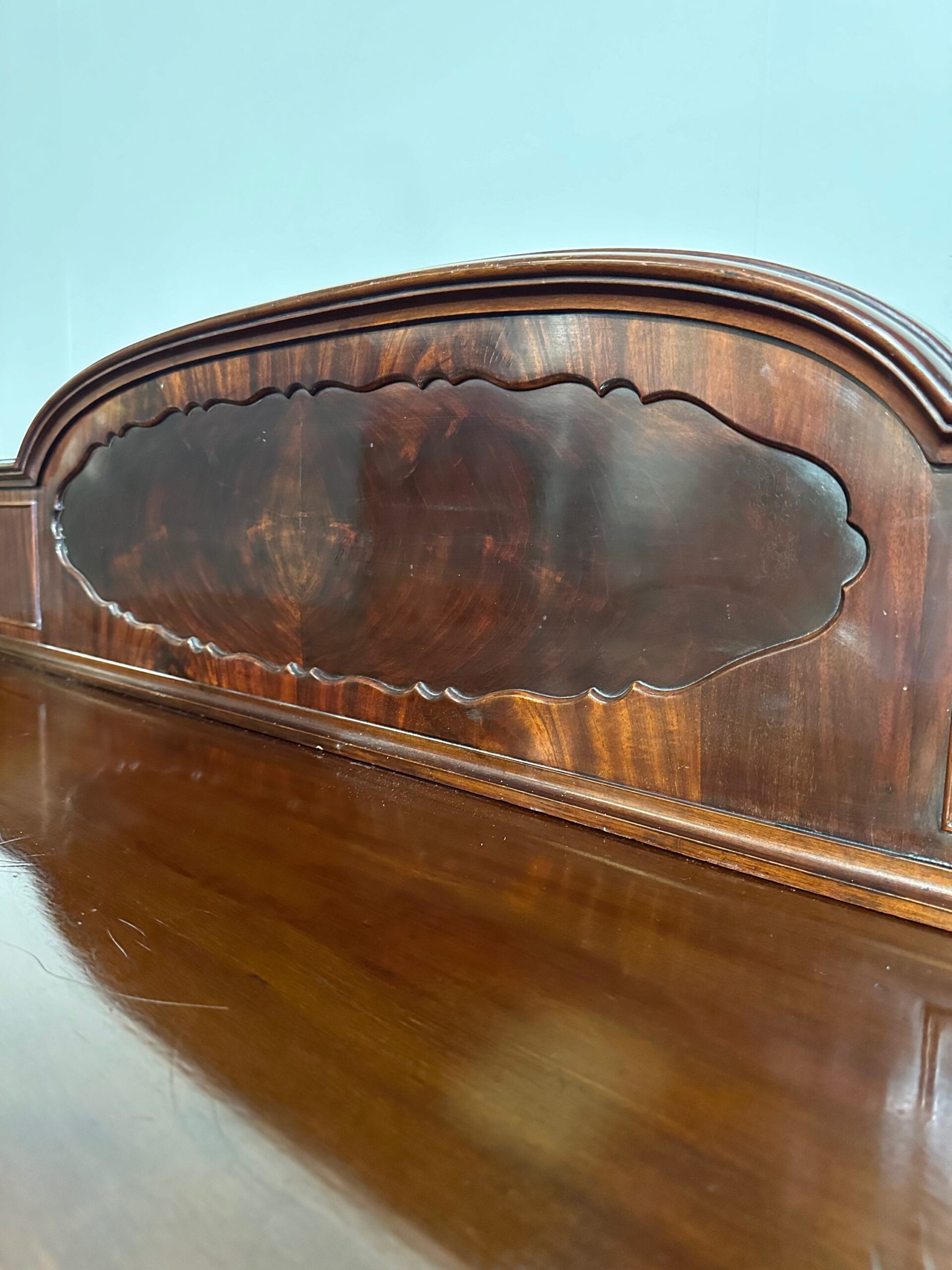 Edwardian Mahogany Gallery Back Bow Front Sideboard