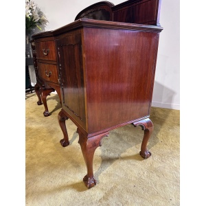 Edwardian Mahogany Gallery Back Bow Front Sideboard