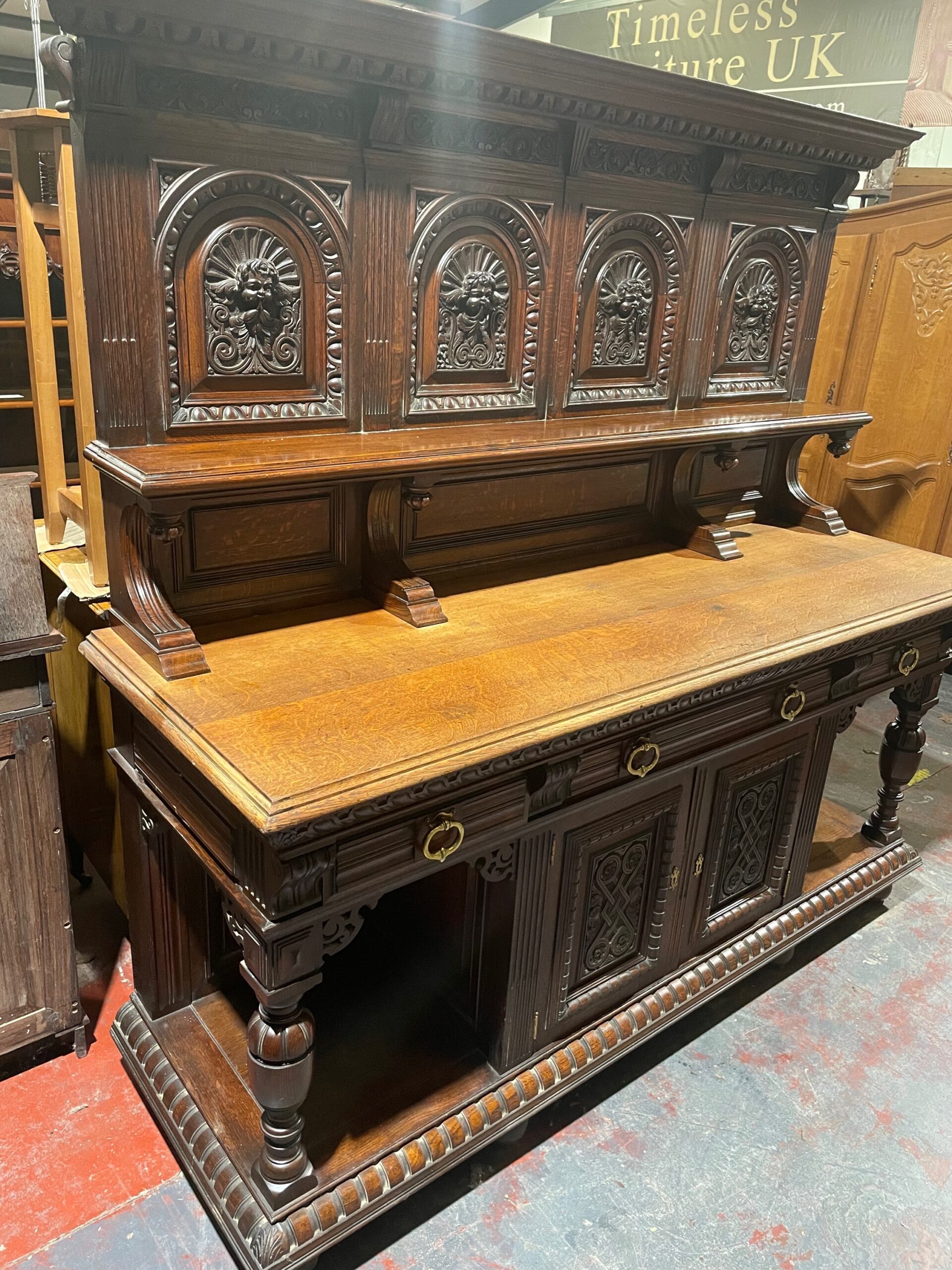 19th Century oak buffet sideboard