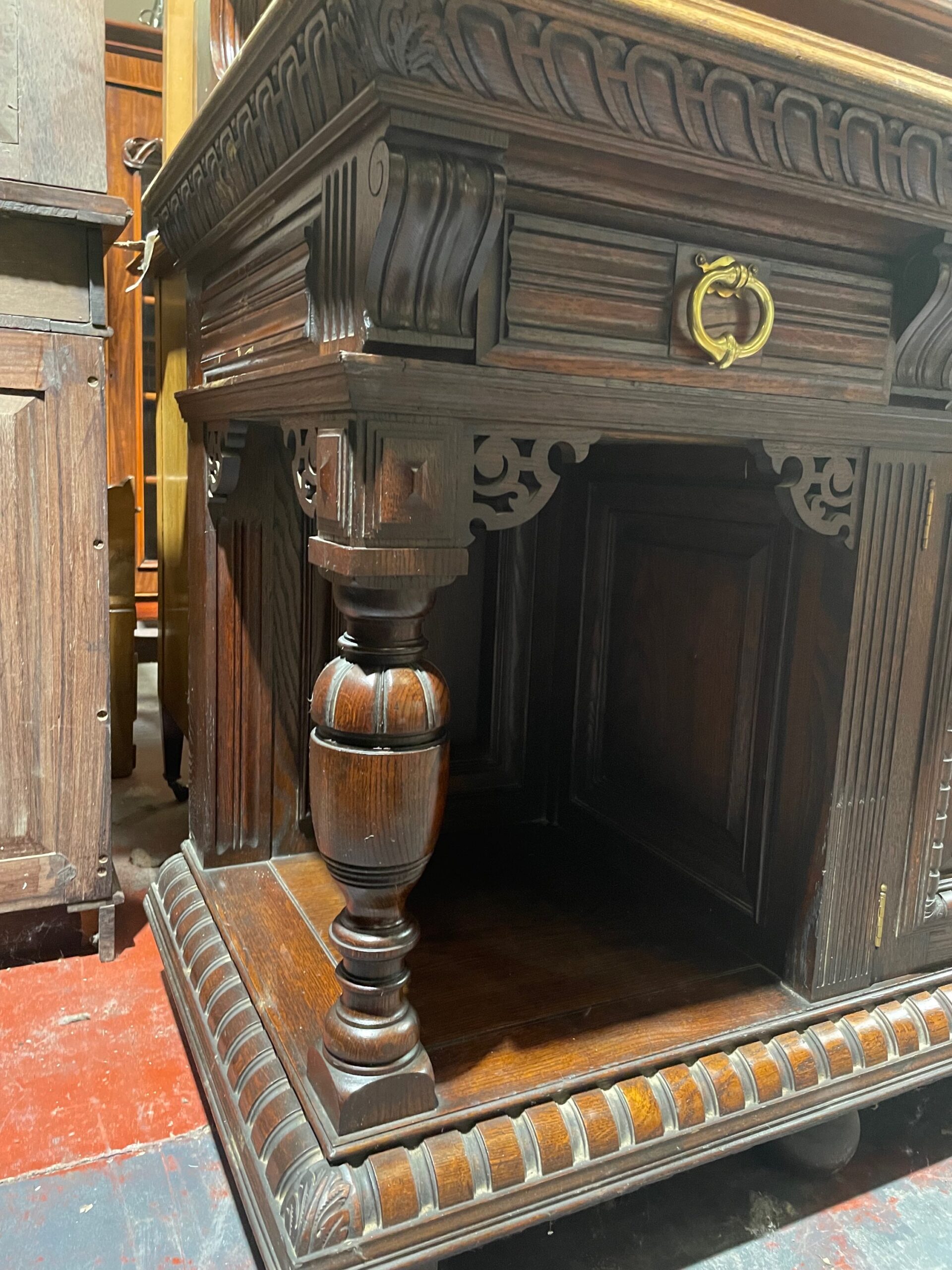 19th Century oak buffet sideboard