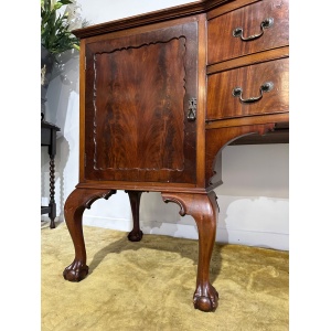 Edwardian Mahogany Gallery Back Bow Front Sideboard