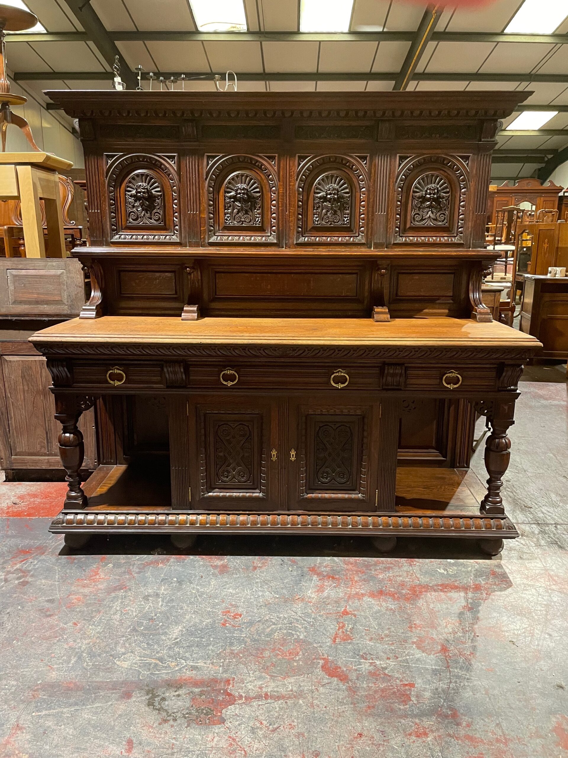 19th Century oak buffet sideboard