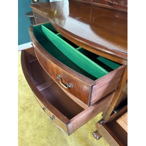 Edwardian Mahogany Gallery Back Bow Front Sideboard