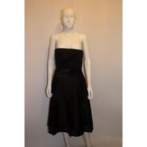 Vintage Amanda Wakeley Black Silk Cocktail Dress