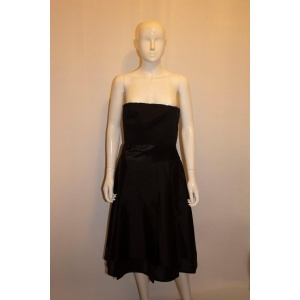 Vintage Amanda Wakeley Black Silk Cocktail Dress
