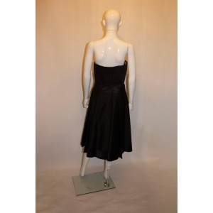 Vintage Amanda Wakeley Black Silk Cocktail Dress