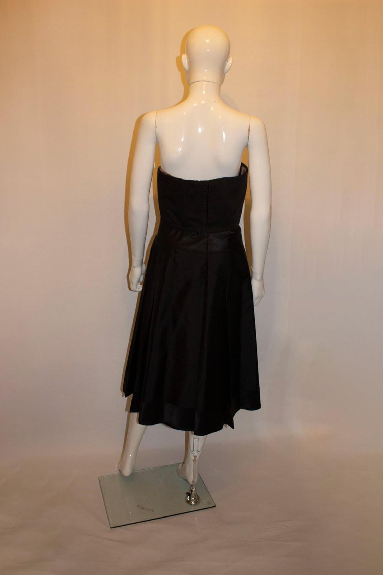Vintage Amanda Wakeley Black Silk Cocktail Dress