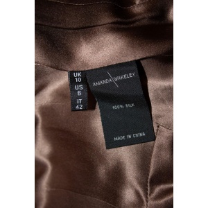 Vintage Amanda Wakeley Black Silk Jacket