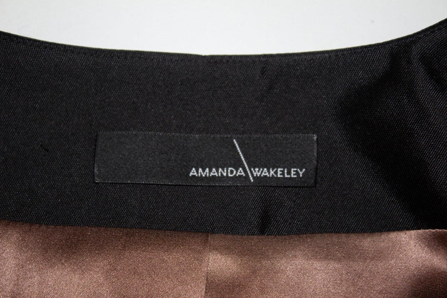 Vintage Amanda Wakeley Black Silk Jacket