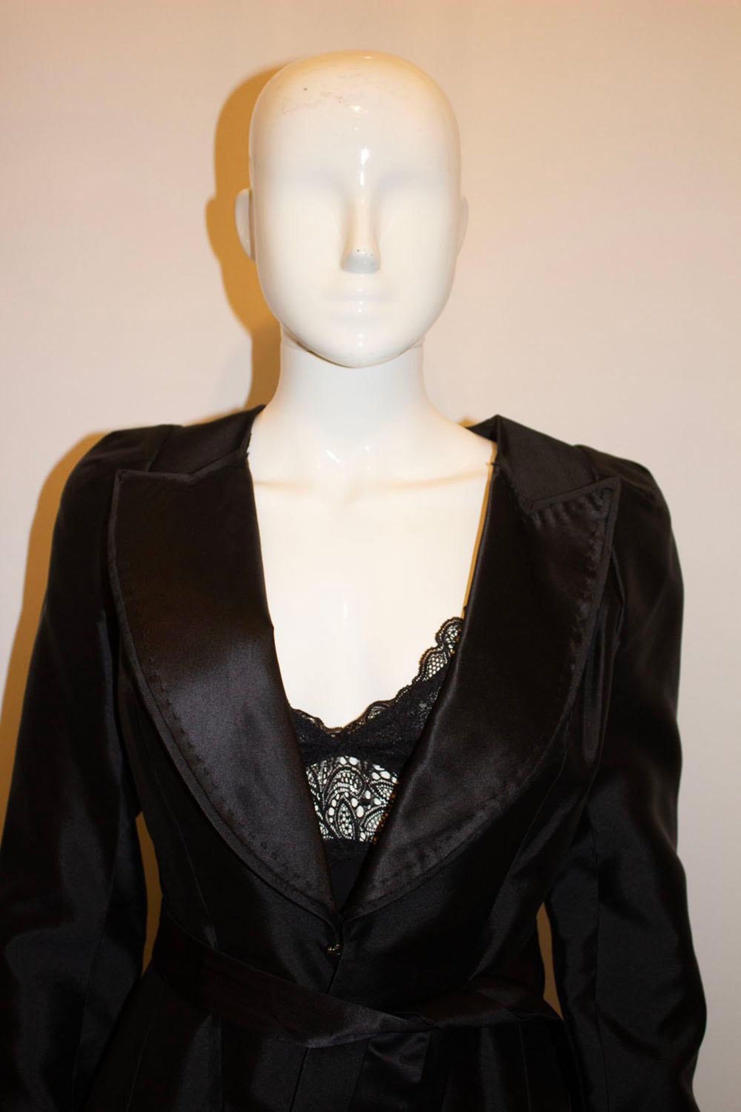 Vintage Amanda Wakeley Black Silk Jacket
