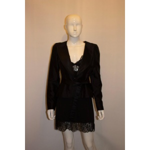 Vintage Amanda Wakeley Black Silk Jacket