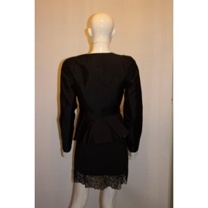 Vintage Amanda Wakeley Black Silk Jacket