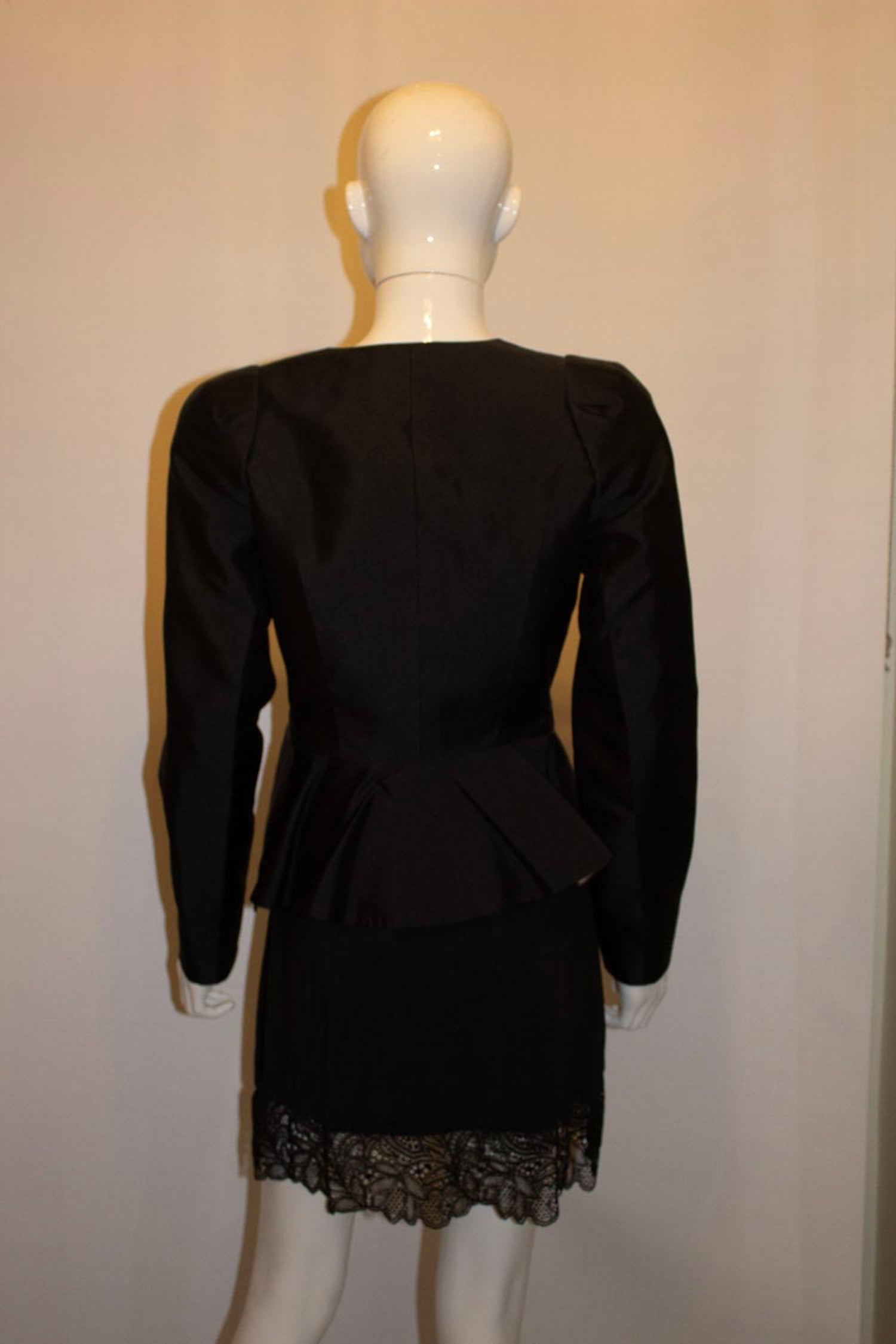 Vintage Amanda Wakeley Black Silk Jacket