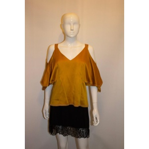 Peter Pillotto Gold top with cutaway shoulders