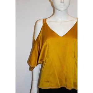 Peter Pillotto Gold top with cutaway shoulders
