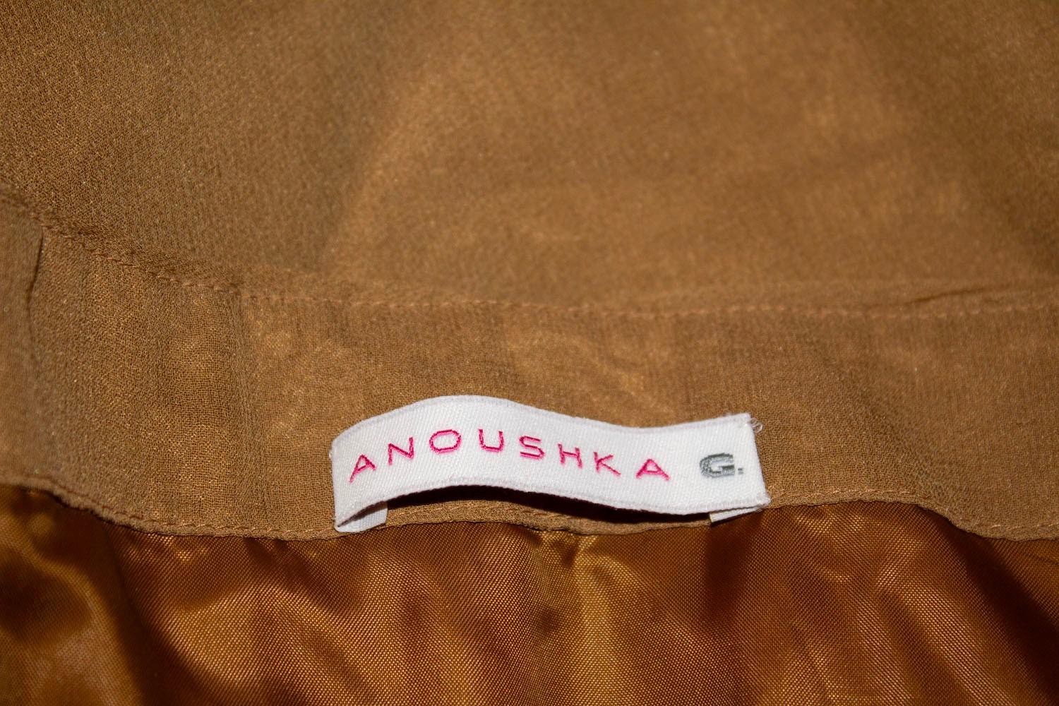 Anoushka G gold silk gown