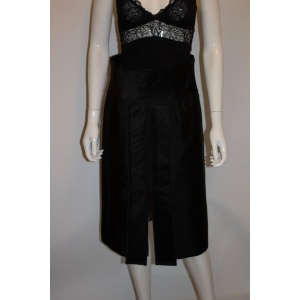 Vintage Amanda Wakeley Black Silk Skirt