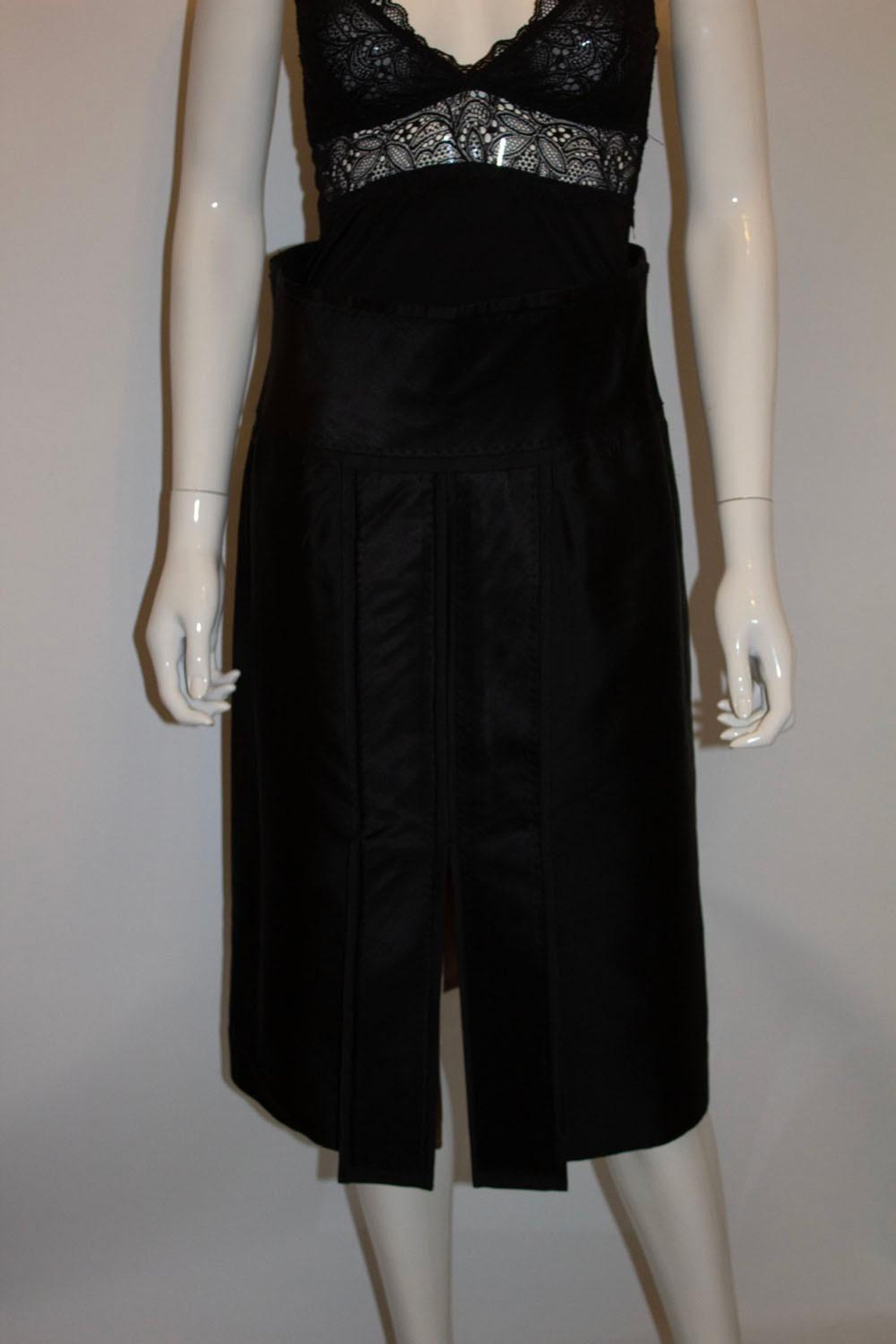 Vintage Amanda Wakeley Black Silk Skirt