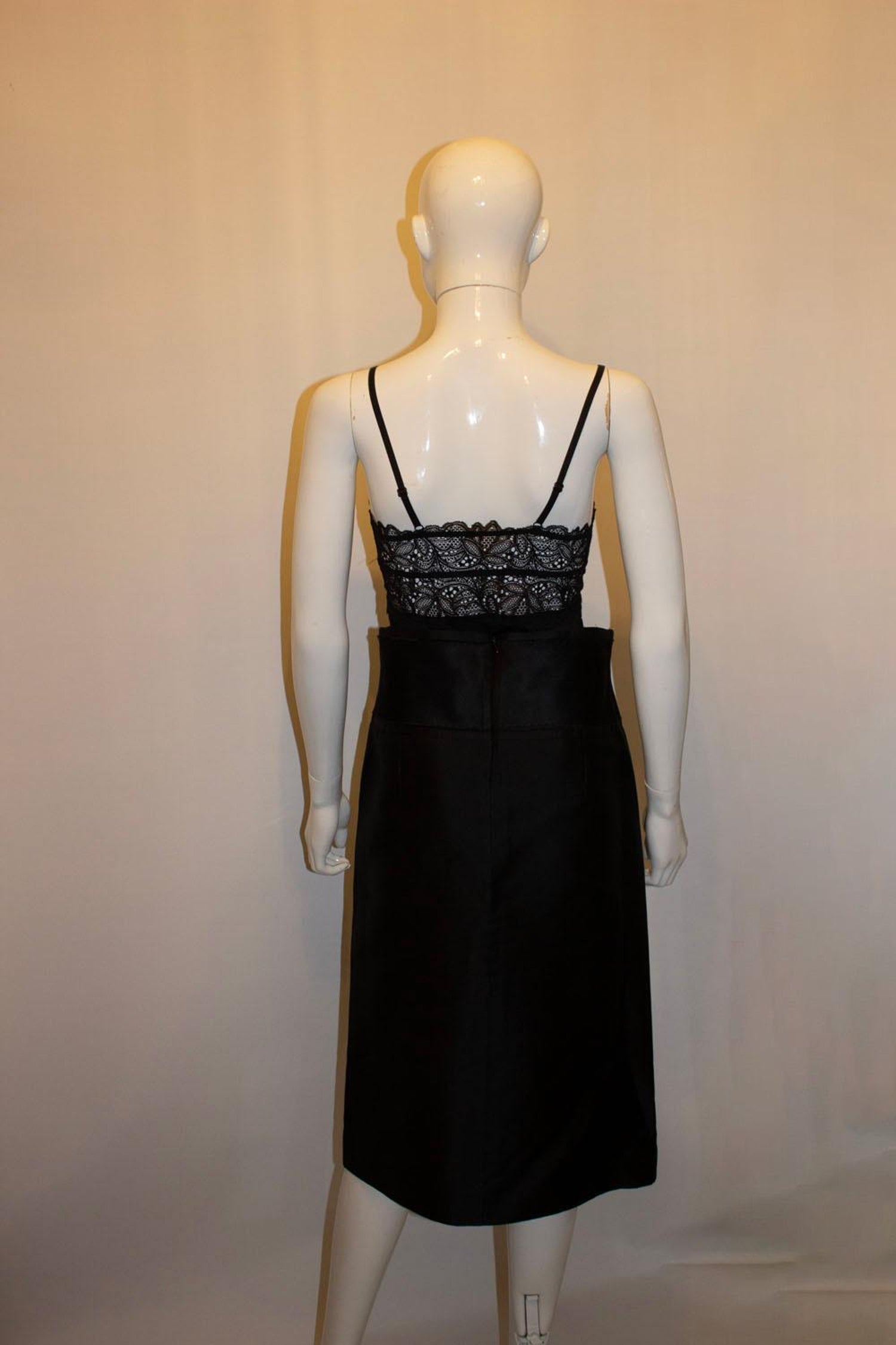 Vintage Amanda Wakeley Black Silk Skirt