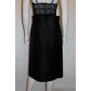 Vintage Amanda Wakeley Black Silk Skirt