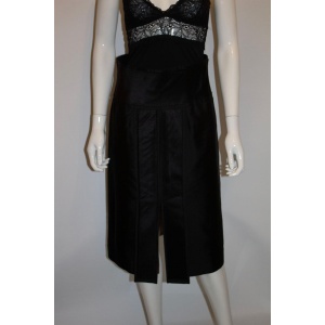 Vintage Amanda Wakeley Black Silk Skirt
