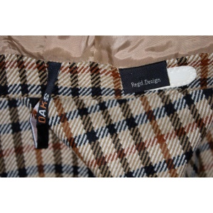 Vintage Daks 1970s Check Wool Skirt