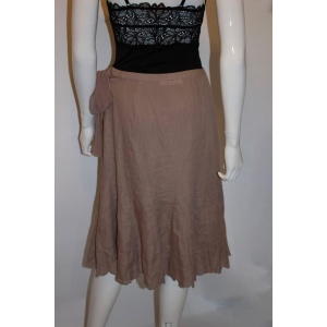 Nicole Fahri Linen Wrap Over Skirt