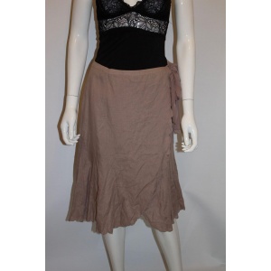 Nicole Fahri Linen Wrap Over Skirt