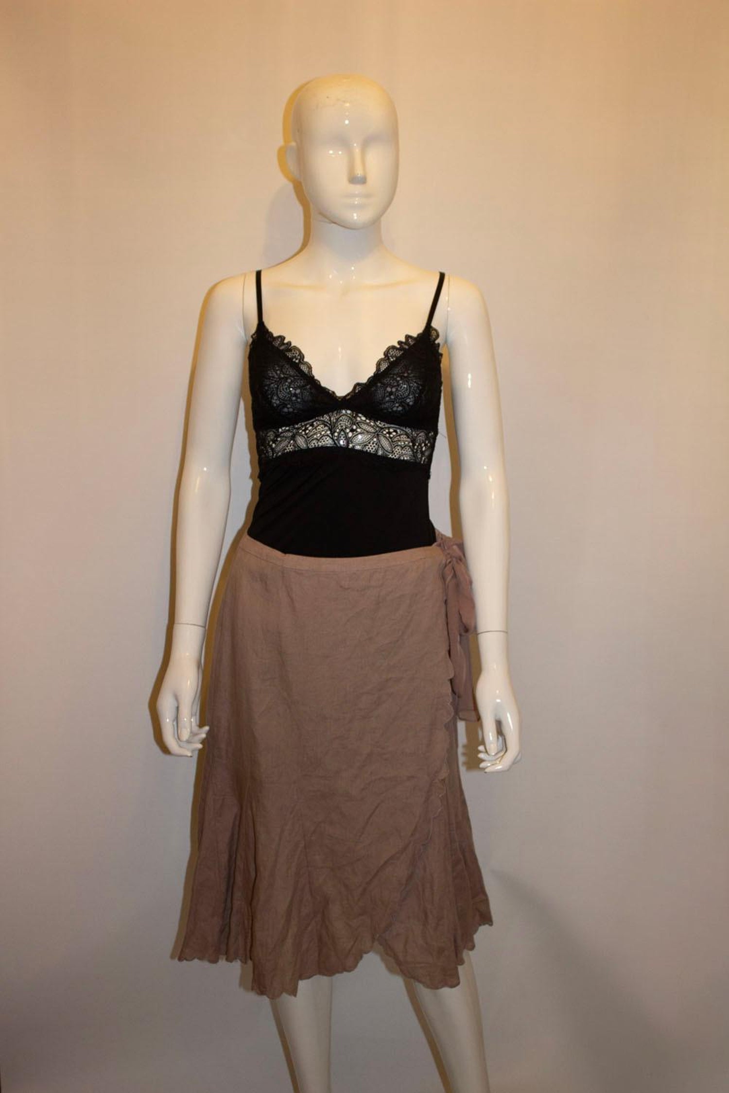 Nicole Fahri Linen Wrap Over Skirt