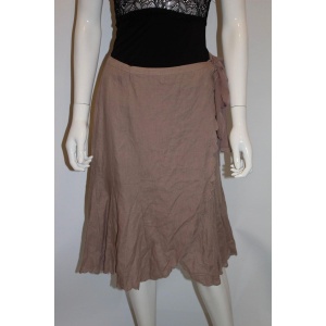 Nicole Fahri Linen Wrap Over Skirt