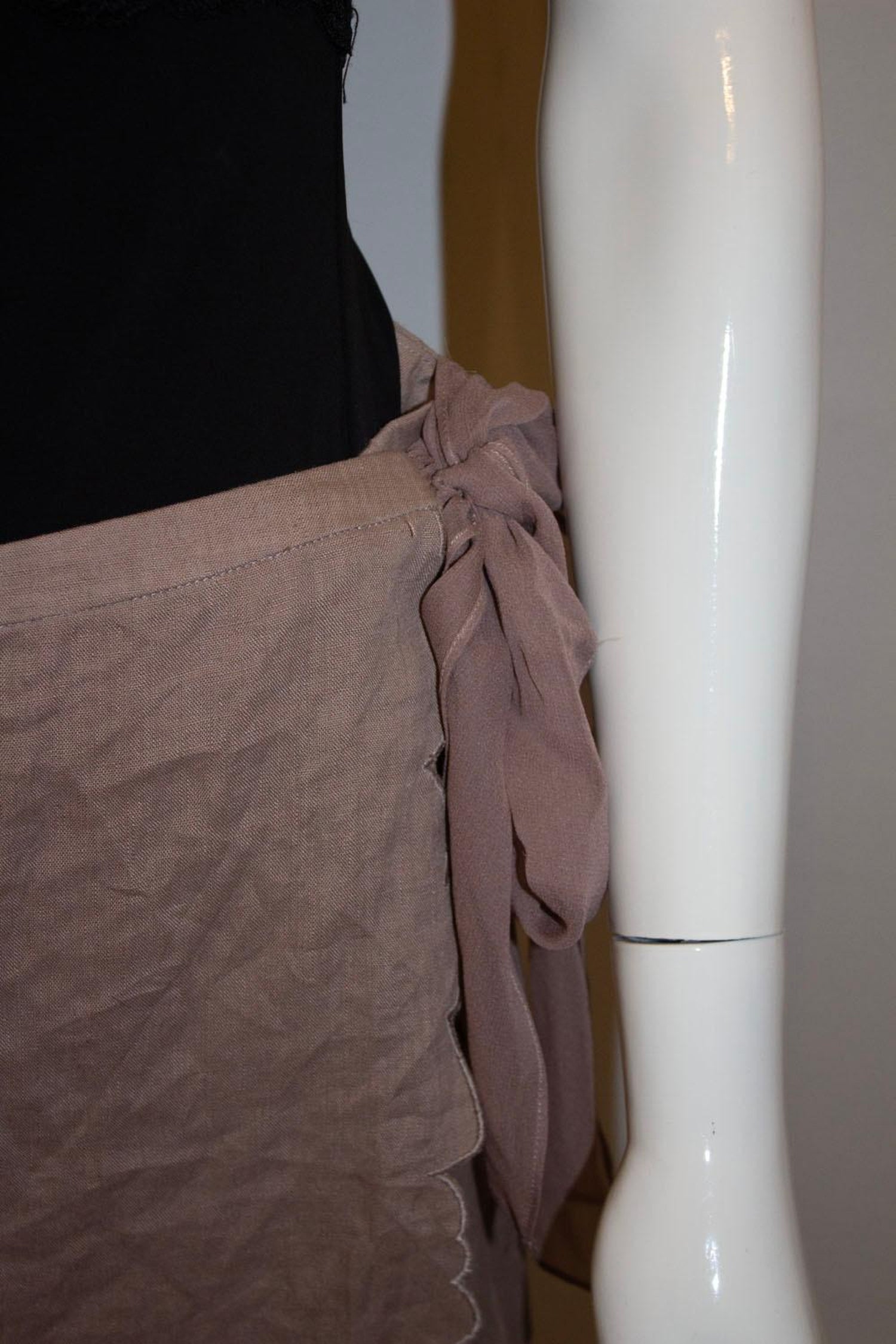 Nicole Fahri Linen Wrap Over Skirt