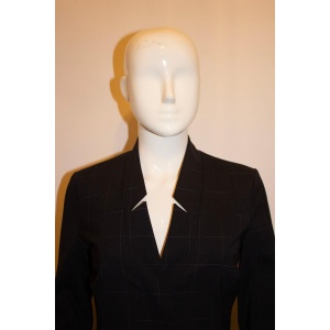 The Fold Blue and White Desk to Dinner Dress
