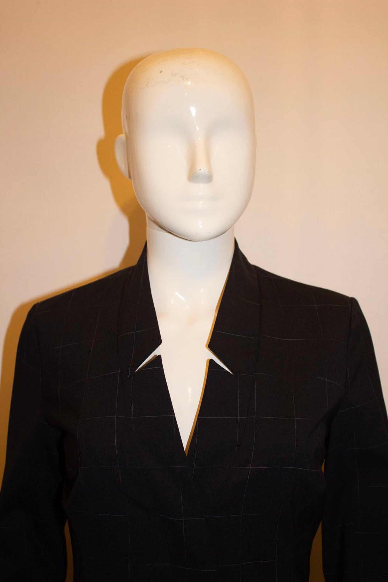 The Fold Blue and White Desk to Dinner Dress