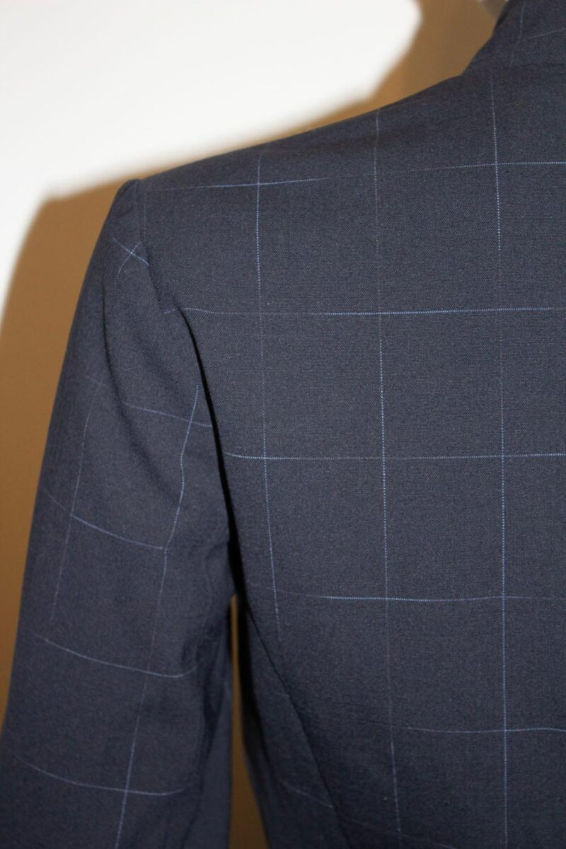 The Fold Blue and White Desk to Dinner Dress
