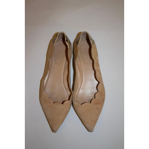 Chloe Suede and Snakeskin Flats
