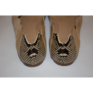Chloe Suede and Snakeskin Flats