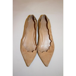 Chloe Suede and Snakeskin Flats