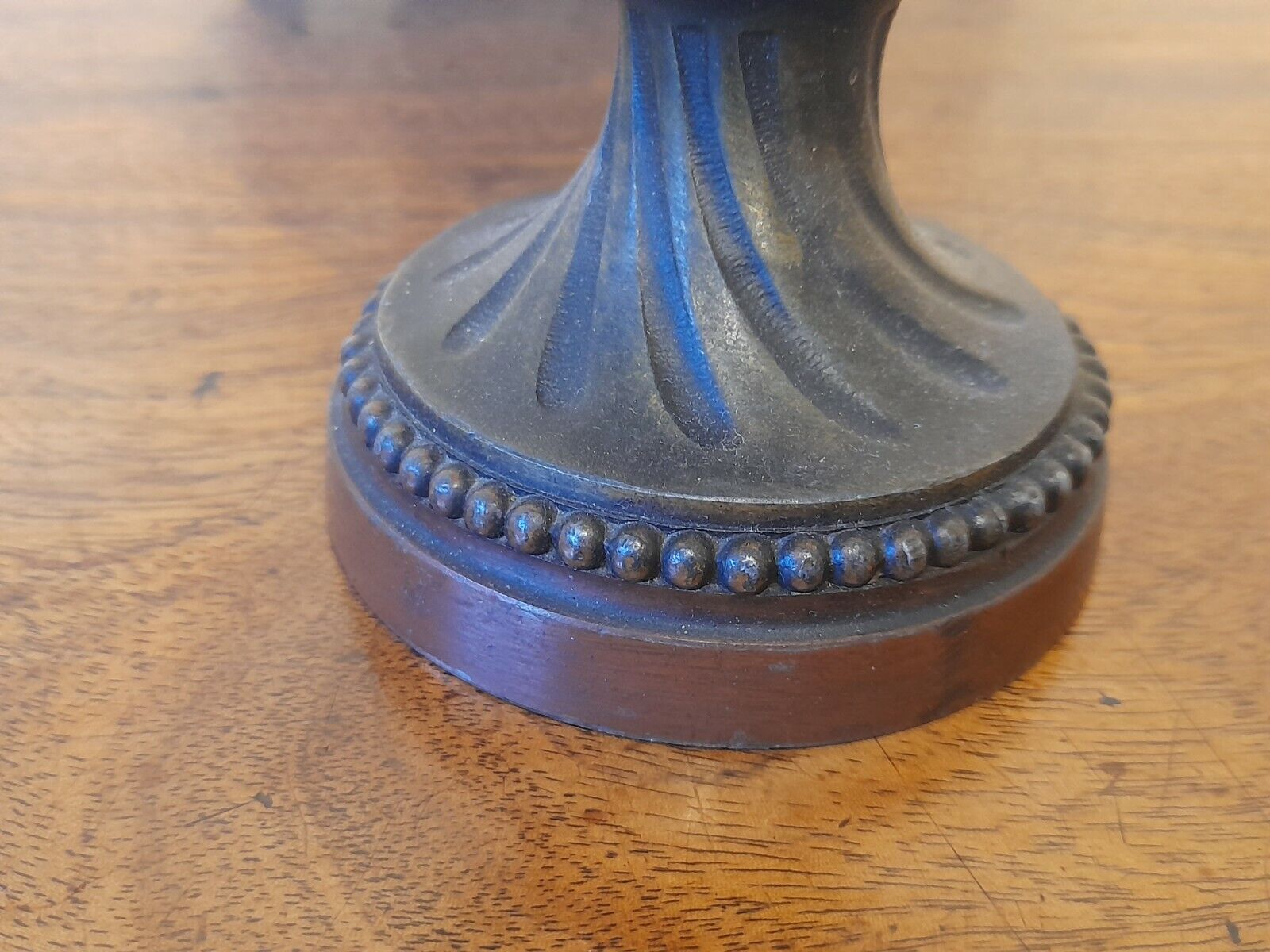 Fine Pair Antique 19th Century Neo Classical Bronzed Spelter Vases 15 "