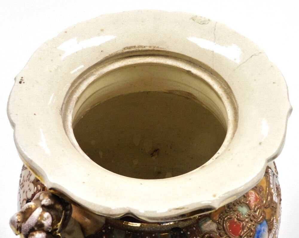 Japanese Satsuma Vase 20 Inches High Early 20th Century