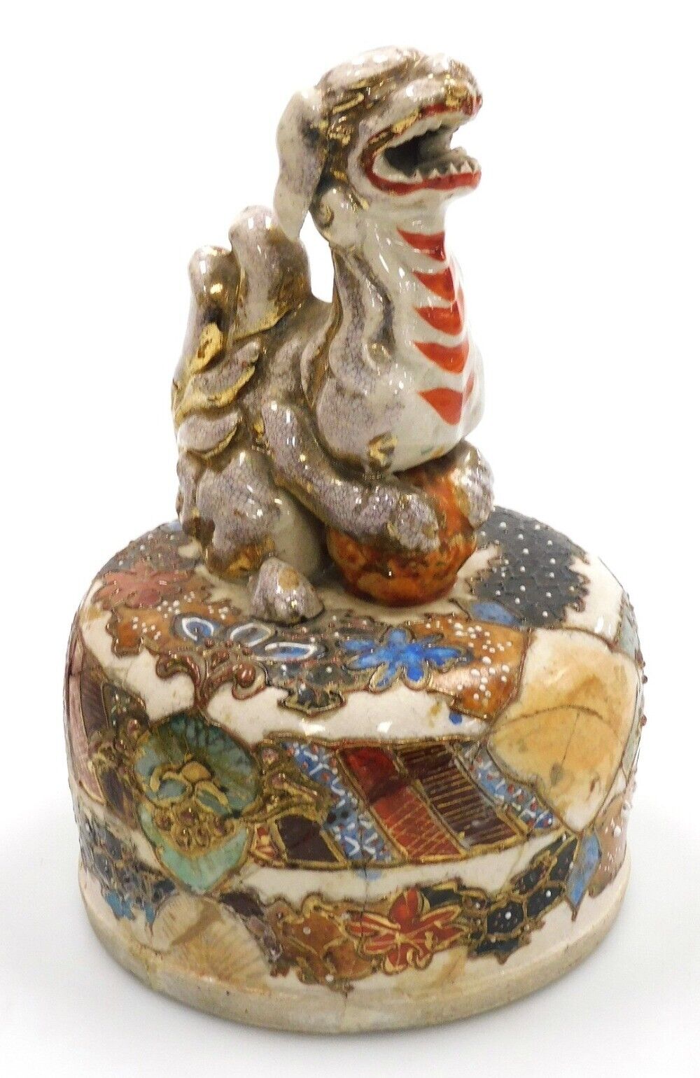 Japanese Satsuma Vase 20 Inches High Early 20th Century